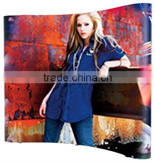 Easy assembled curved or straight 3*3 3*4 pop up expo stand
