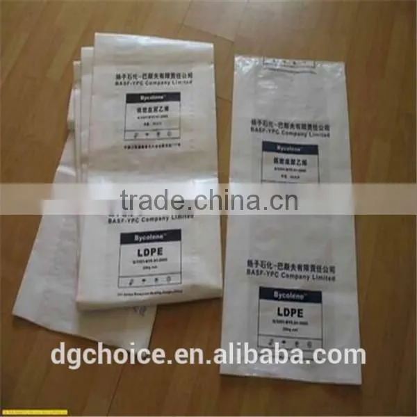 Custom printed eco-friendly hdpe material plastic flat bag