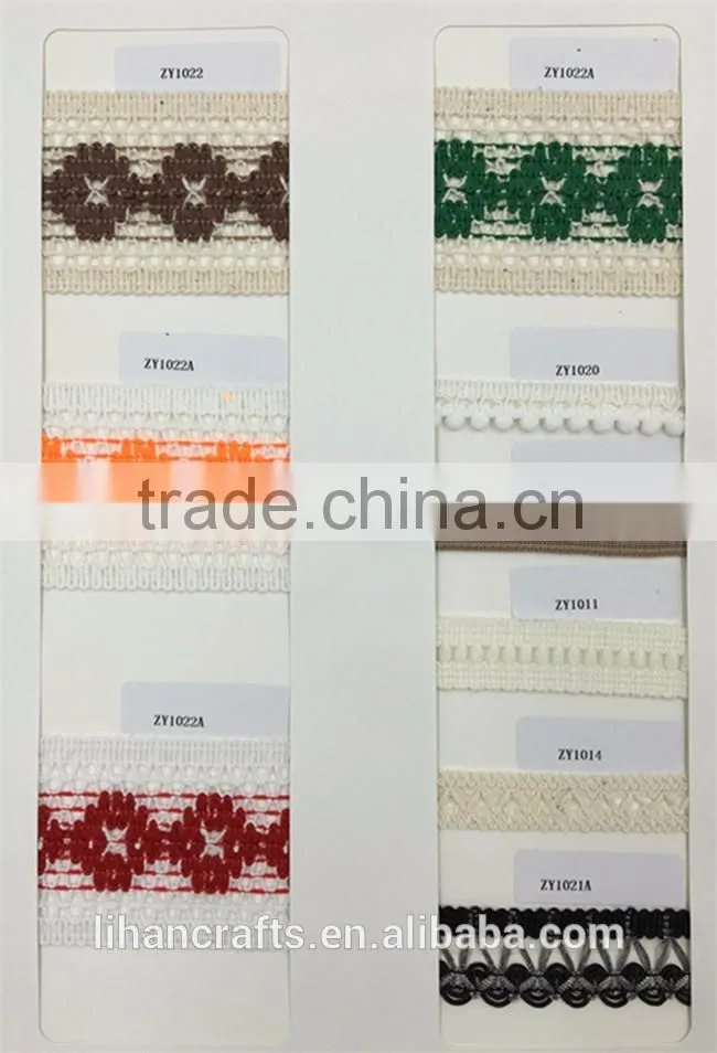 Wholesale High Quality H0789A Lace Ribbon,Crocheted Lace,100% Cotton Lace