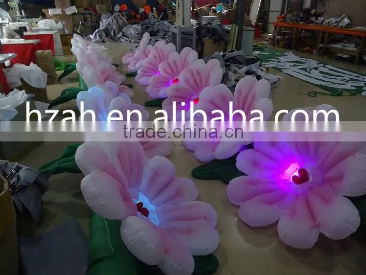 Pink Inflatable Daisy Flower Chain for Wedding Decoration