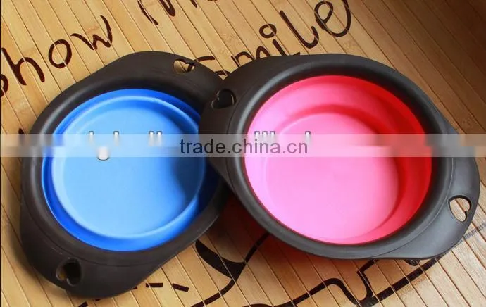 Durable silicone bowls for pets/collapsible silicone pet bowl