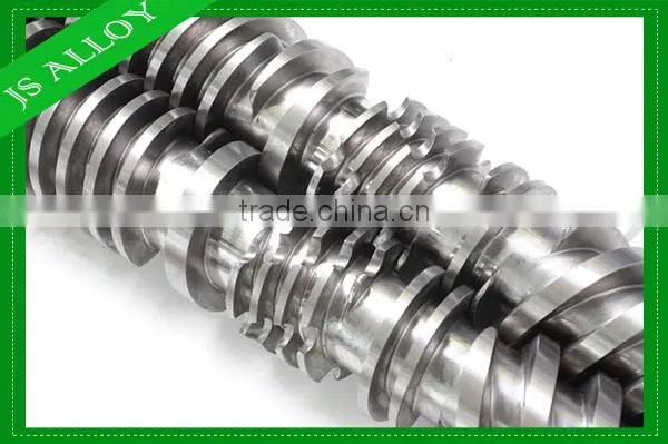 50/105 Conical Twin Counter Rotating Screw Barrel for extruder