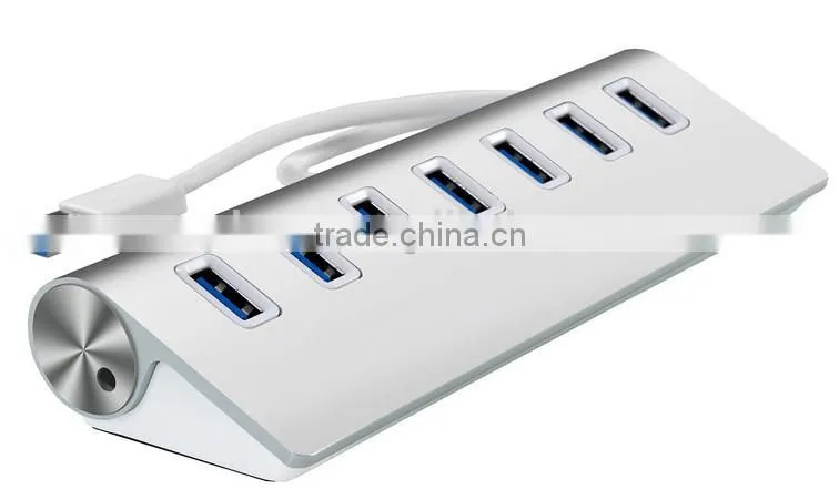 New High-Speed Aluminum casing USB 3.0 HUB 7 Ports for Macbook PC