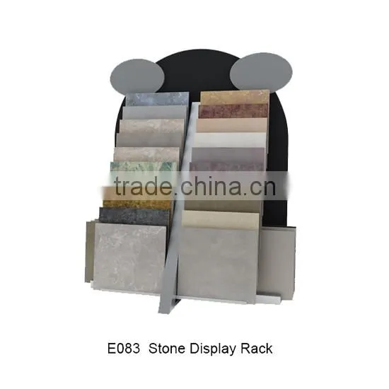E083 tower retail display racks for tiles/stone slab display racks stands