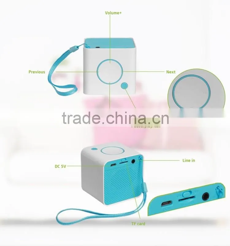 cube mini colorful bluetooth speaker,square bluetooth speaker