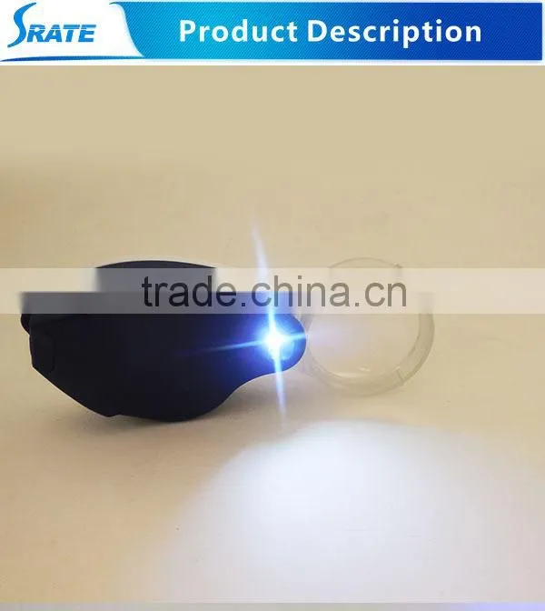 NO.3201 UV Light Currency Detecting Plastic Pocket Loupe
