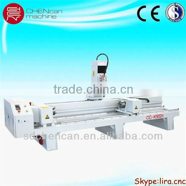 cylinder engraving cnc router with rotary axis with model CC-K5024