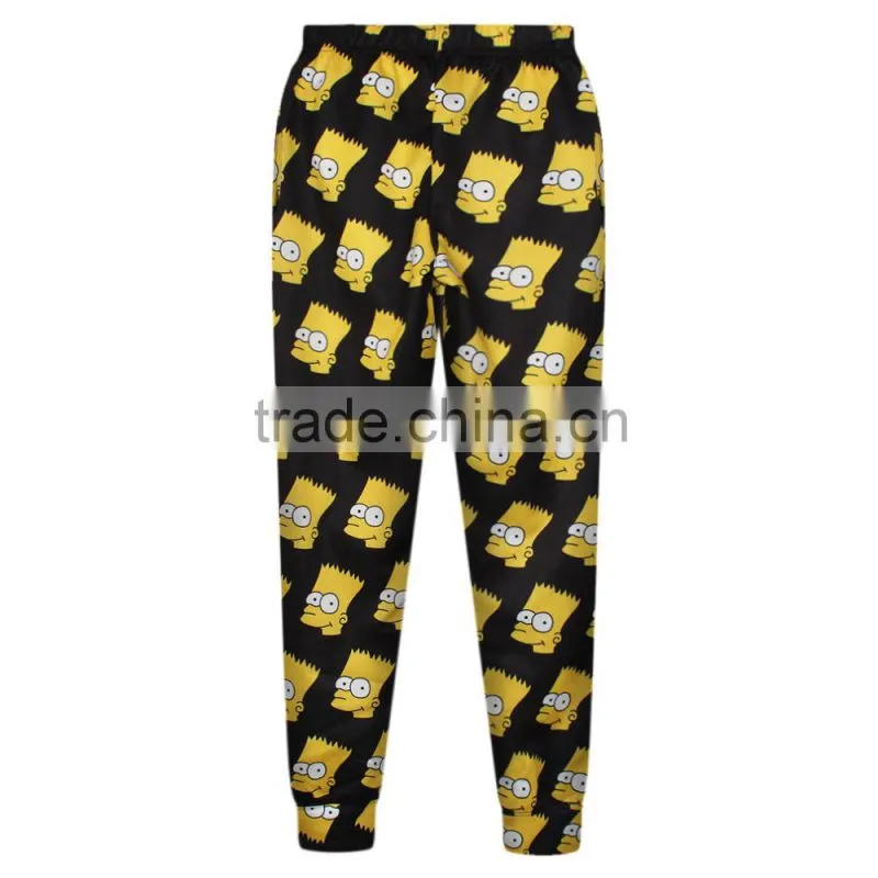 Hot Sale Plus Size Women Sweatpants 3D Print Cartoon Pants N18-11