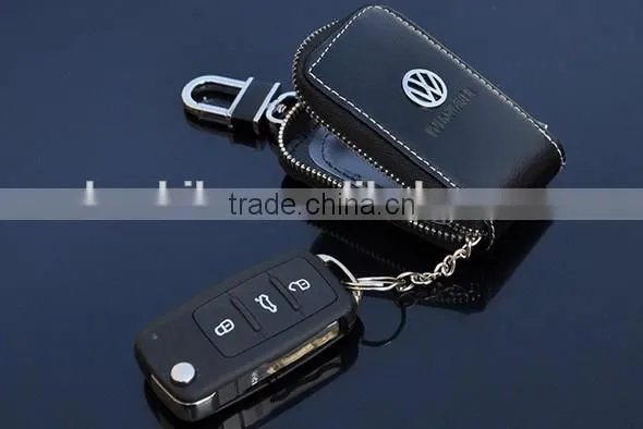 leather car remote key case /key purse