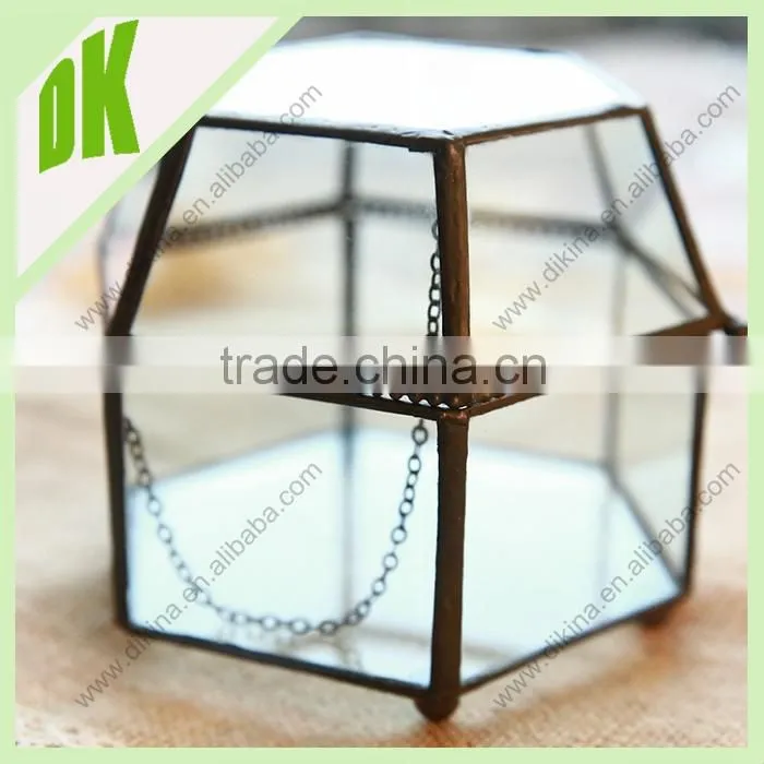 DiKina-AGGT54 geometric wholesale 3" hanging glass ball candle holder