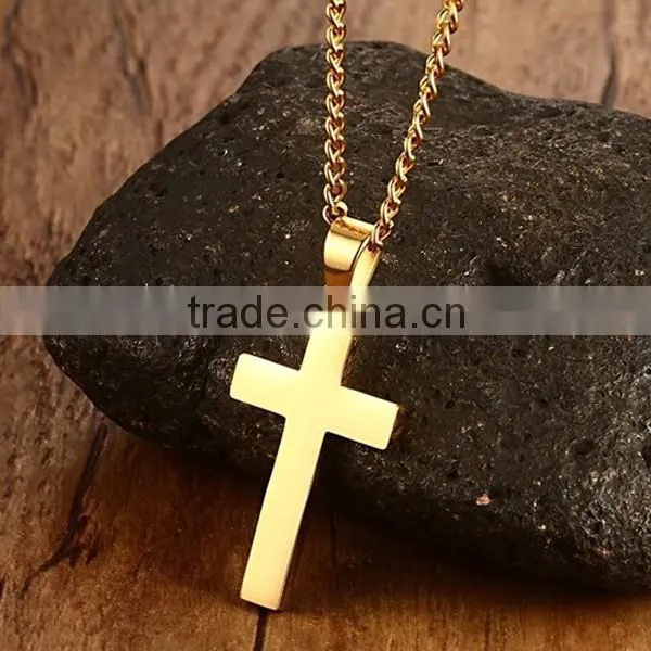 High Quality Fashion Cross Pendant Stainless Steel Necklace