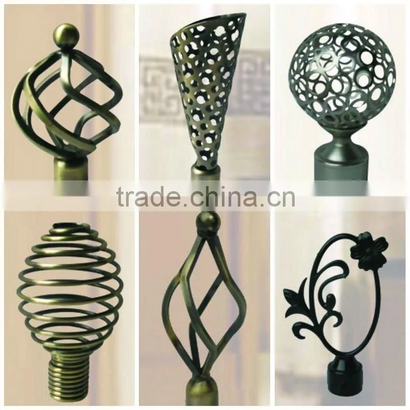 Spring Tension Decorative Curtain Rod Rings