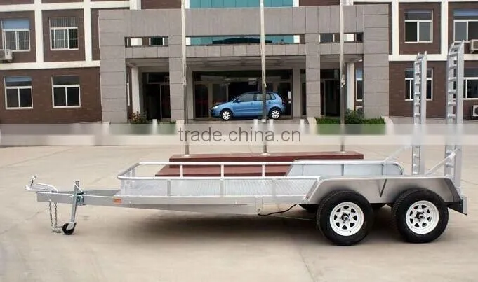 6x4 single axle box trailer