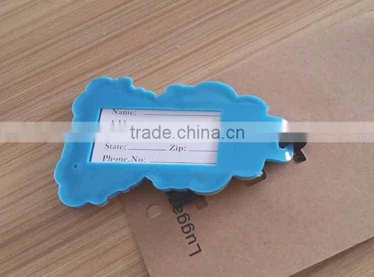 top quality pvc luggage tag with loop manufacturer