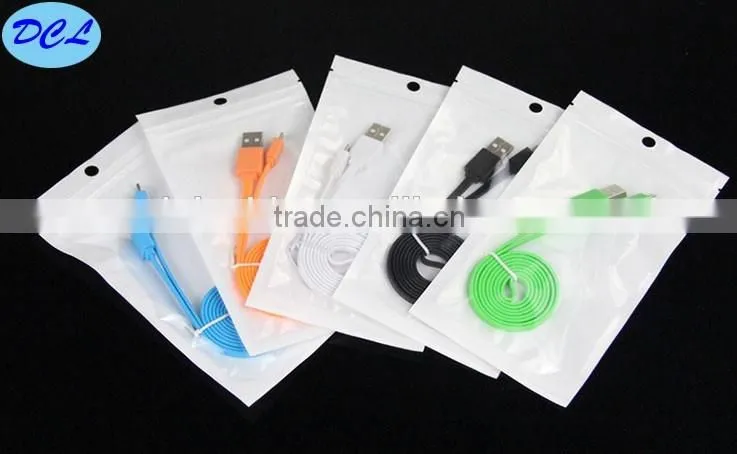 Colorful flat usb cable male to micro 5PIN