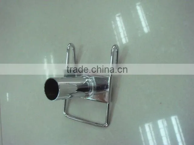 Superior chrome display metal hook