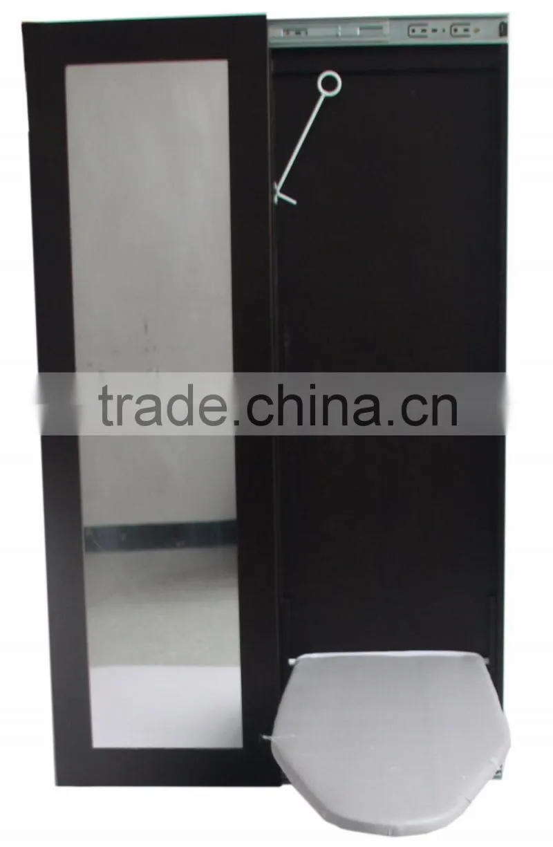 2016 hot sale GZ-2 foldable iron board with mirror wall mounted iron board