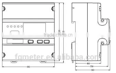 EM537 three Phase Energy Meter multi Function Energy Meter Din Rail Energy Meter
