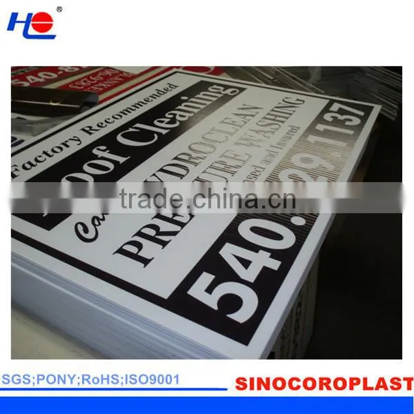 Coroplast Sign Double Sided Printed And Die Cut
