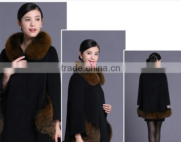 Women 100% cashmere winter coat