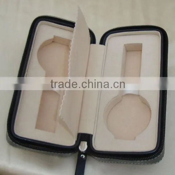 Zipper leather key packaging box