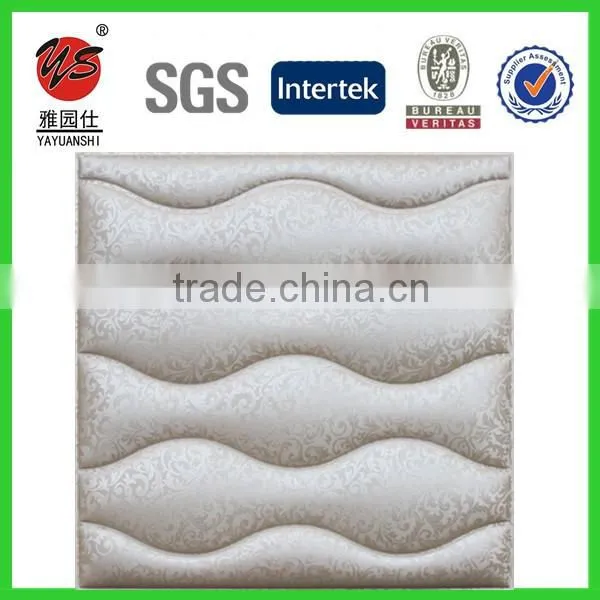 3D leather wall panel decorative 3d PU leather covering wall panel ceiling panels