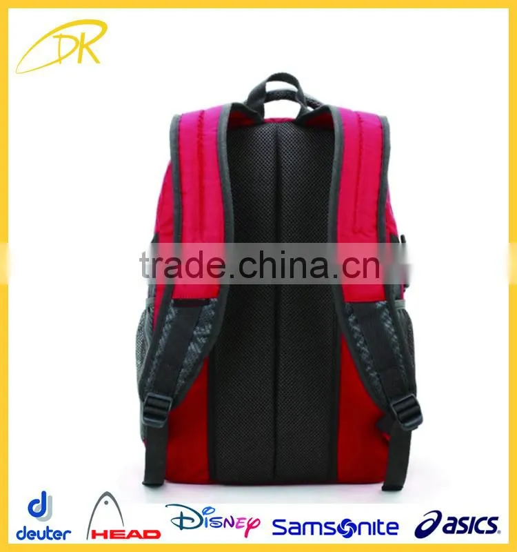 Black simple design Korean Backpack for high school student