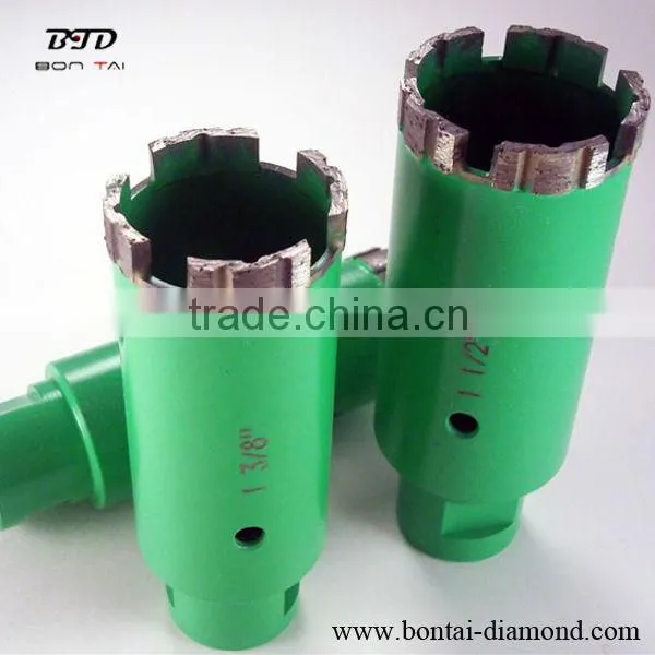 Professional diamond core drill bits for concrete, stones,ceramics
