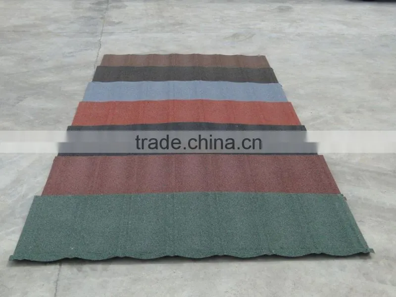 metal shingle stone coated steel roof machine Vermiculite steel tile production line