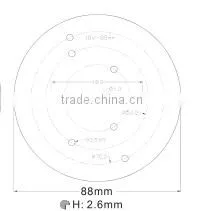 18w ra80 80lm aluminum down light ac motor led pcb indoor light impact driver less flicker ac light