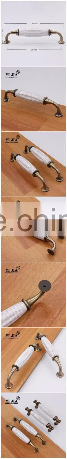 Bronze Finish China Porcelain Antique Ceramic Cabinet Drawer Pulls and Handle