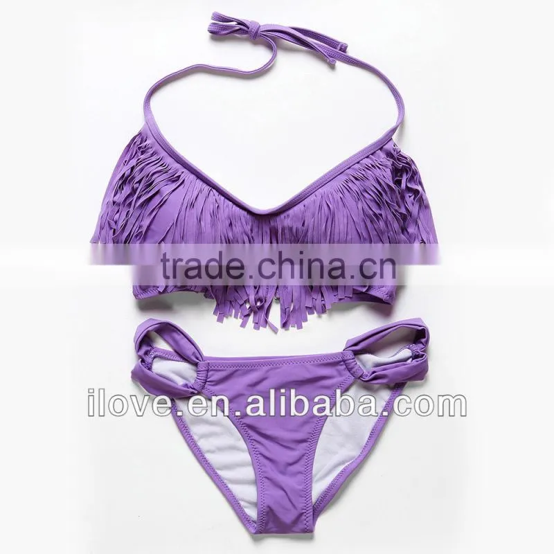 2014 Newest Fashion V -neck Hot Girl Sexy Super Beautiful Bikini