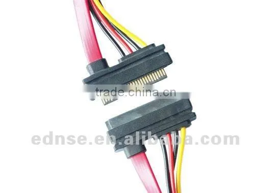 EDNSE SATA Data and Power Extension Cable 7 15 Pin