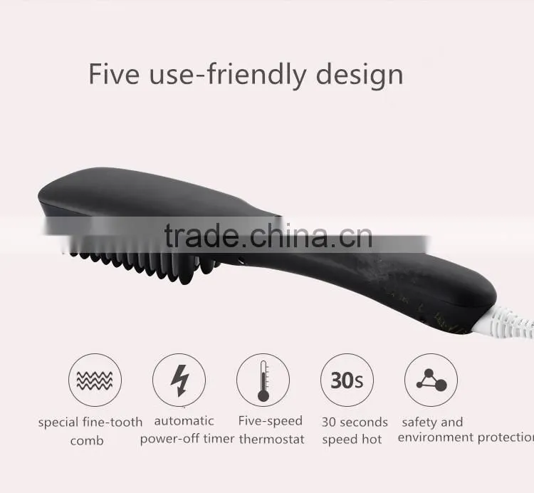 Hair Salon Equipment For Hair Care 2 In 1 PTC Heater Anion Hair Straightener Brush