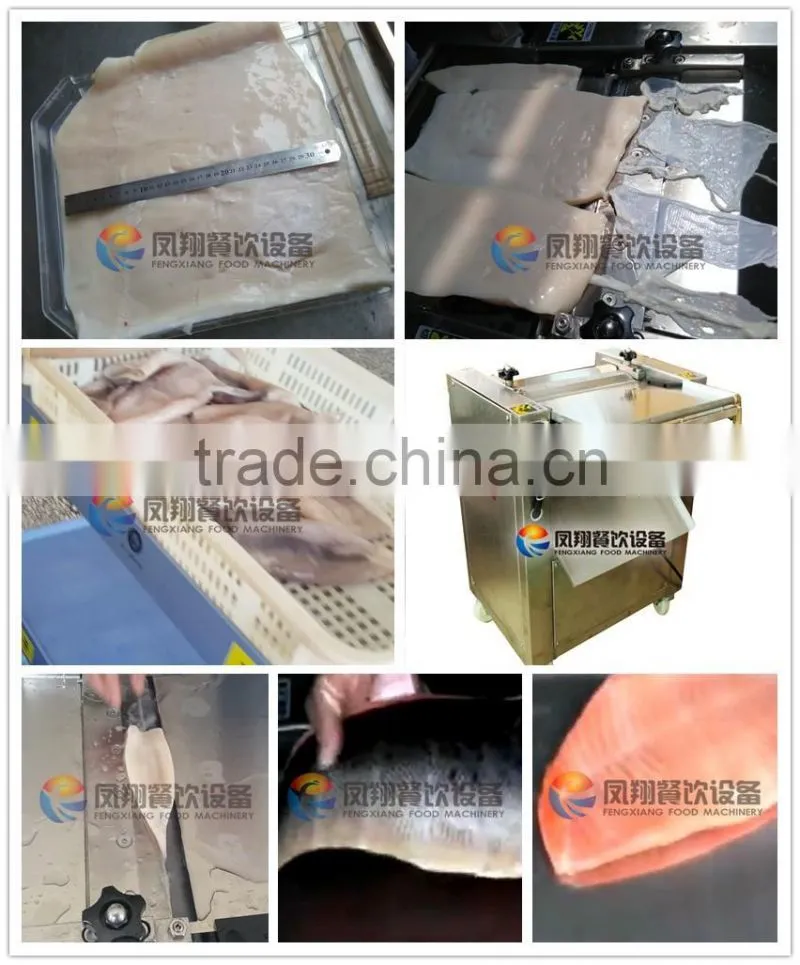 Industrial Automatic Big Fish Skin Removel Skinning Machine