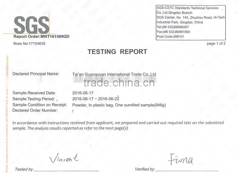 uf resin powder with SGS test