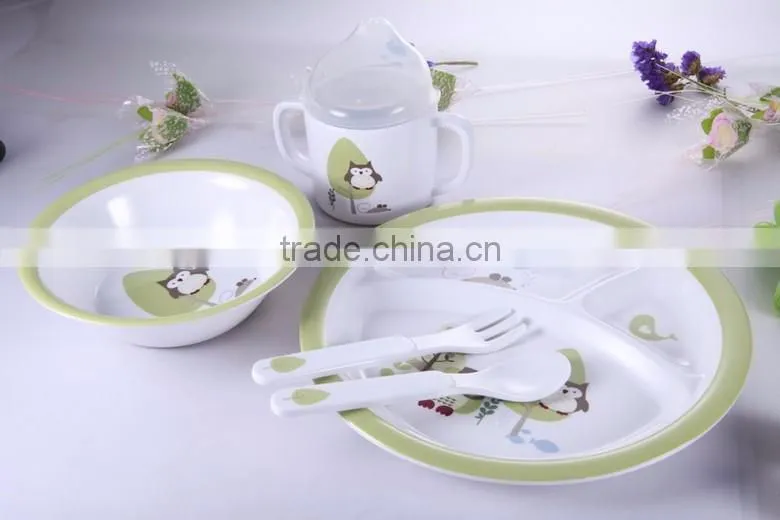 food safe melamine dinner set for kid, microwave safe melamine dinner set