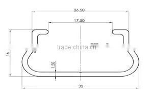 galvanized steel sheet lock channel