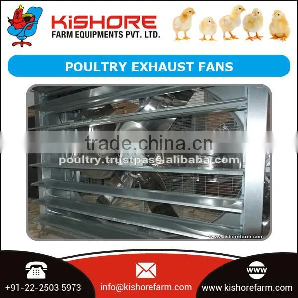 Optimum Quality Poultry Exhaust Fans with Special Adjustable Attachmenty Equipments