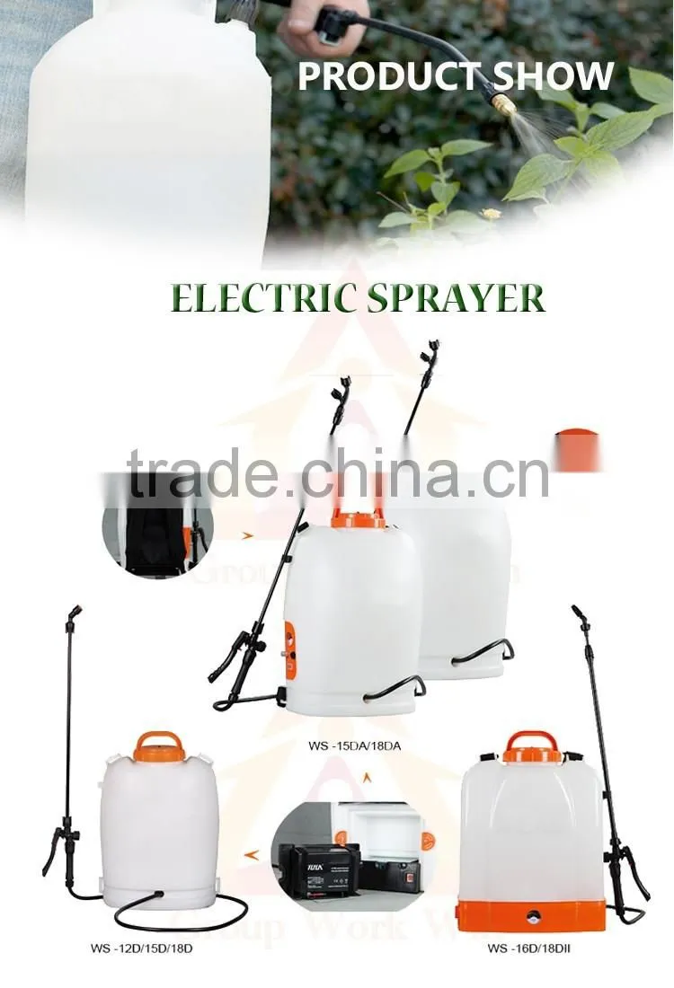 2016 hot sale agricultural sprayer and Agricultural Electric Sprayers for Africa Market