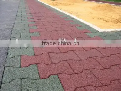 2015 new safety EN1177 certificate recycled rubber floor tiles for playground