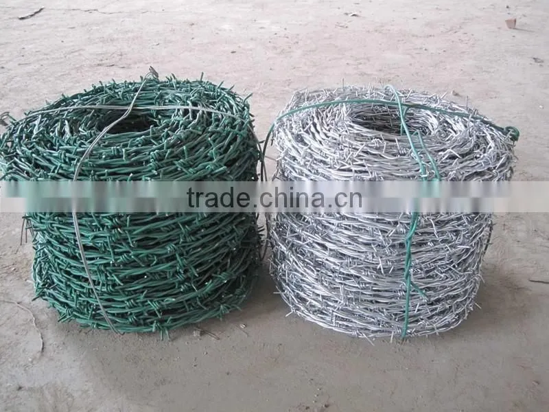 High quality and cheap 12 gauge pvc coated barbed wire