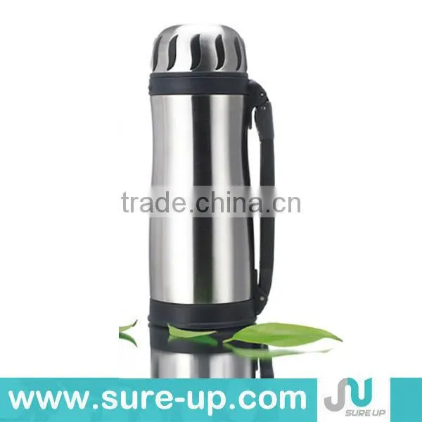 Double cups unbreakable stainless steel vacuum flask juice bottle (FSUR)