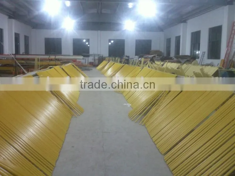 FRP poles Embedded plastic pipe