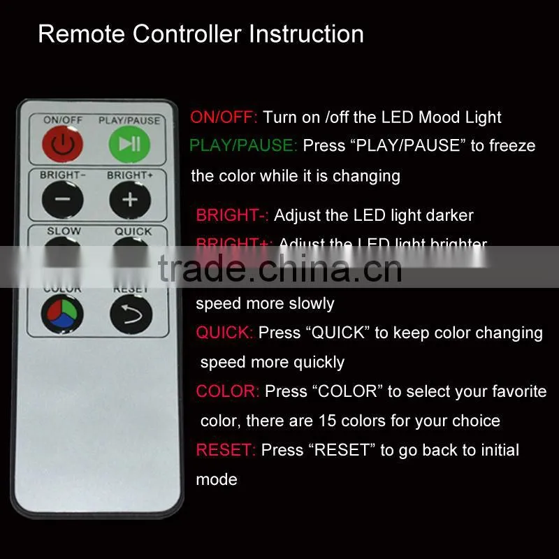 Ambience creative Led mood light with remote controller
