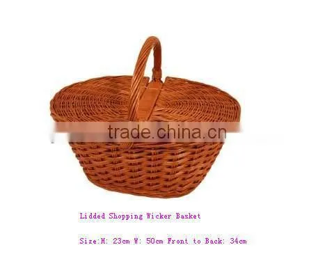 Brown wicker cooler baskets For sales