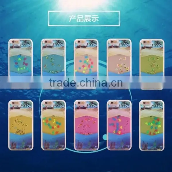 Quicksand aquarium fish PC phone case for iphone 6/6plus