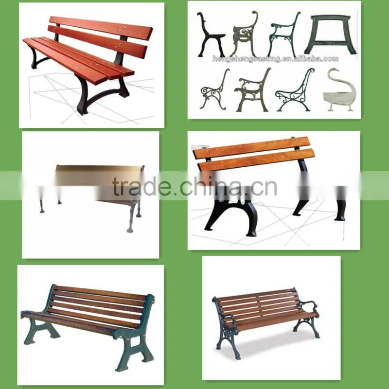 Trade Assurance China supplier cast iron park bench in stock