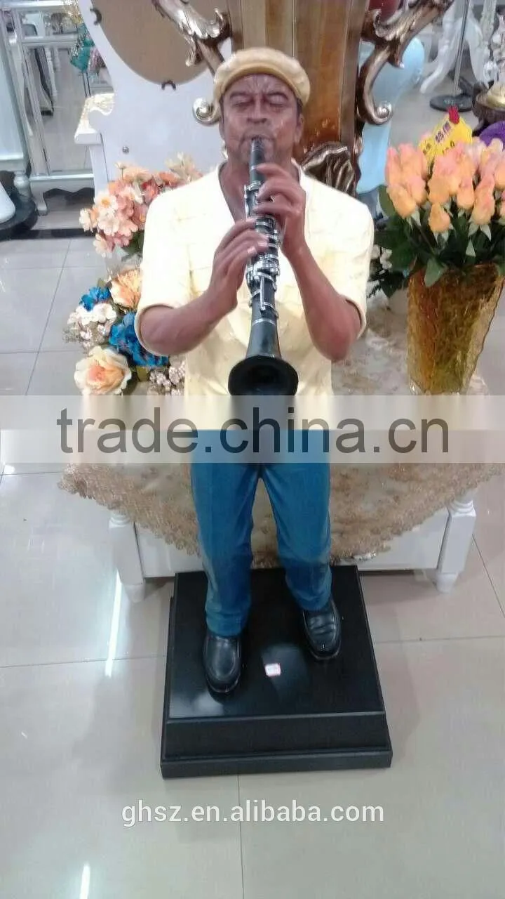 Guo hao hot sale custom jazz bank concrete statue molds for sale