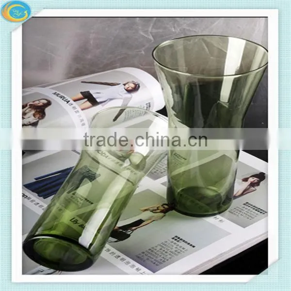 colorful cylinder glass vase